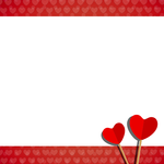 Valentino dienos atvirukai Atvirukas su dviem širdelėmis