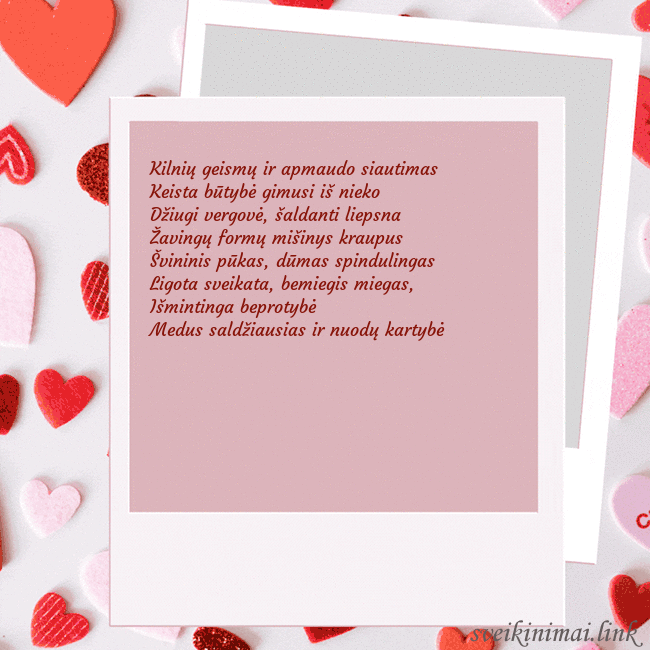 Valentino dienos animuotas atvirukas Kilnių geismų ir apmaudo siautimas
Keista būtybė g Valentino dienos animuotas atvirukas