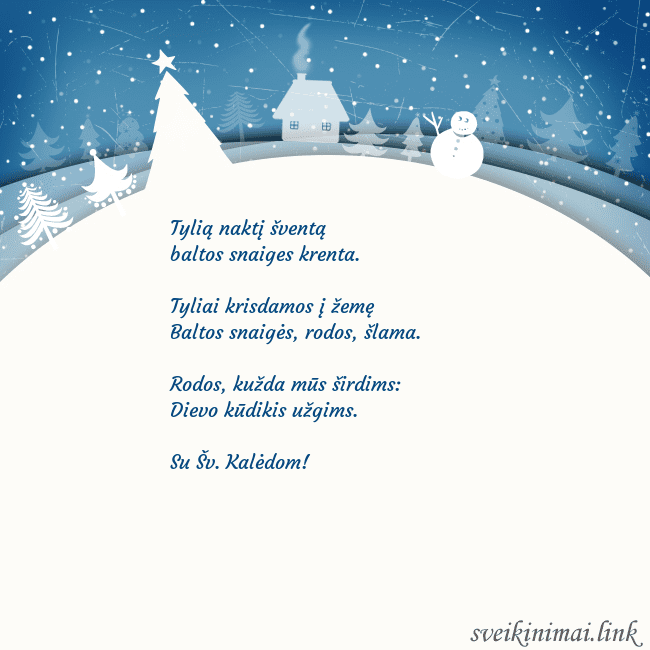 Atvirukas su baltu miestu