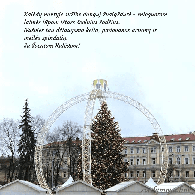 Kalėdos Vilniuje 2024 Kalėdų naktyje sužibs danguj žvaigždutė - snieguot Kalėdos Vilniuje 2024
