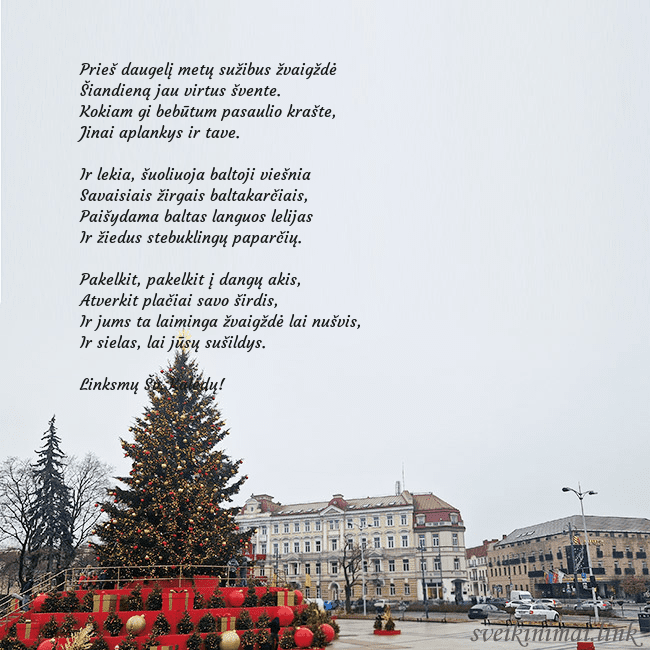 Vilniaus kalėdinė eglutė 2025 Prieš daugelį metų sužibus žvaigždė
Šiandieną jau Vilniaus kalėdinė eglutė 2025