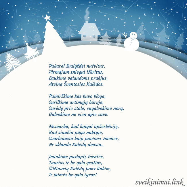 Atvirukas su baltu miestu