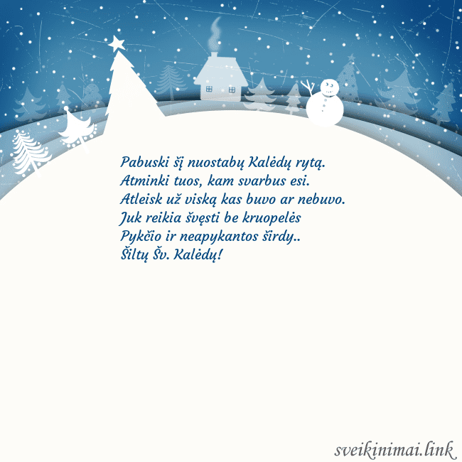 Atvirukas su baltu miestu