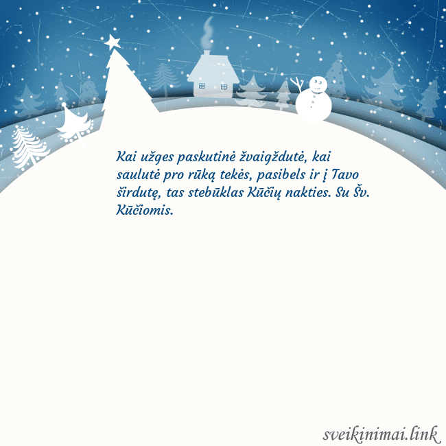 Atvirukas su baltu miestu