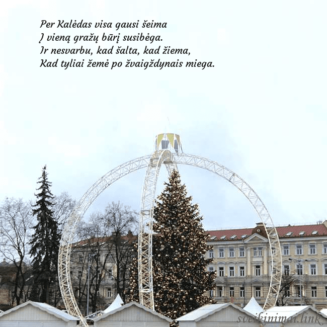 Kalėdos Vilniuje 2024 Per Kalėdas visa gausi šeima
Į vieną gražų būrį s Kalėdos Vilniuje 2024