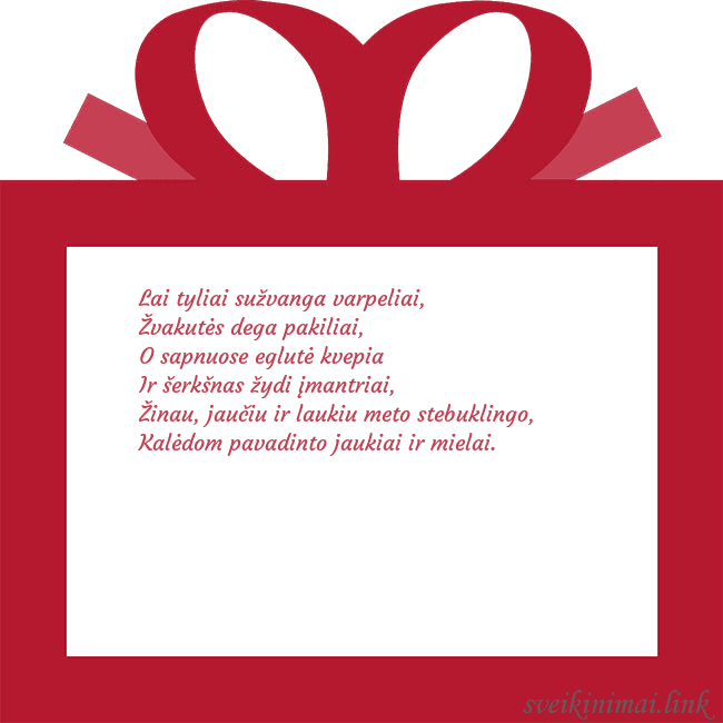 Atvirukas - raudona dovana
