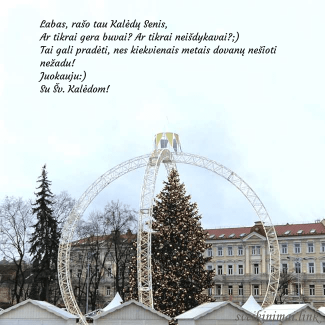 Kalėdos Vilniuje 2024 Labas, rašo tau Kalėdų Senis,
Ar tikrai gera buva Kalėdos Vilniuje 2024