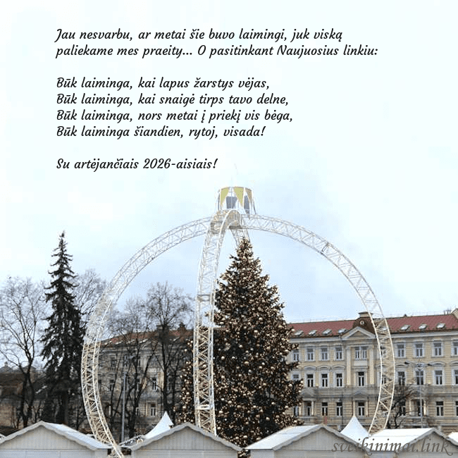 Kalėdos Vilniuje 2024 Jau nesvarbu, ar metai šie buvo laimingi, juk visk Kalėdos Vilniuje 2024
