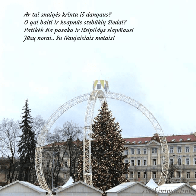 Kalėdos Vilniuje 2024 Ar tai snaigės krinta iš dangaus?
O gal balti ir k Kalėdos Vilniuje 2024