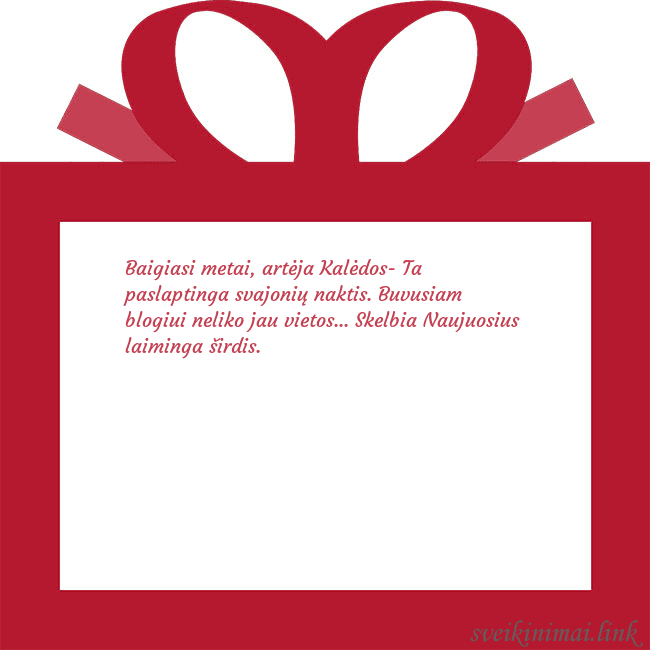 Atvirukas - raudona dovana