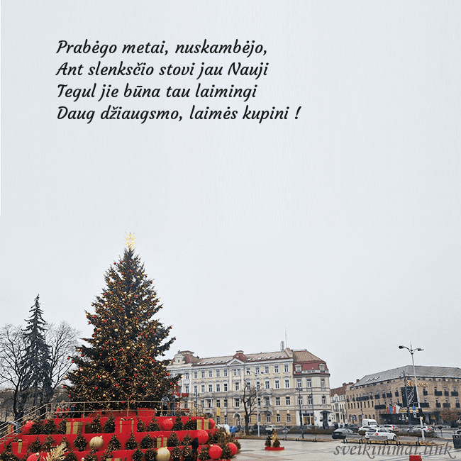 Vilniaus kalėdinė eglutė 2025 Prabėgo metai, nuskambėjo,
Ant slenksčio stovi ja Vilniaus kalėdinė eglutė 2025