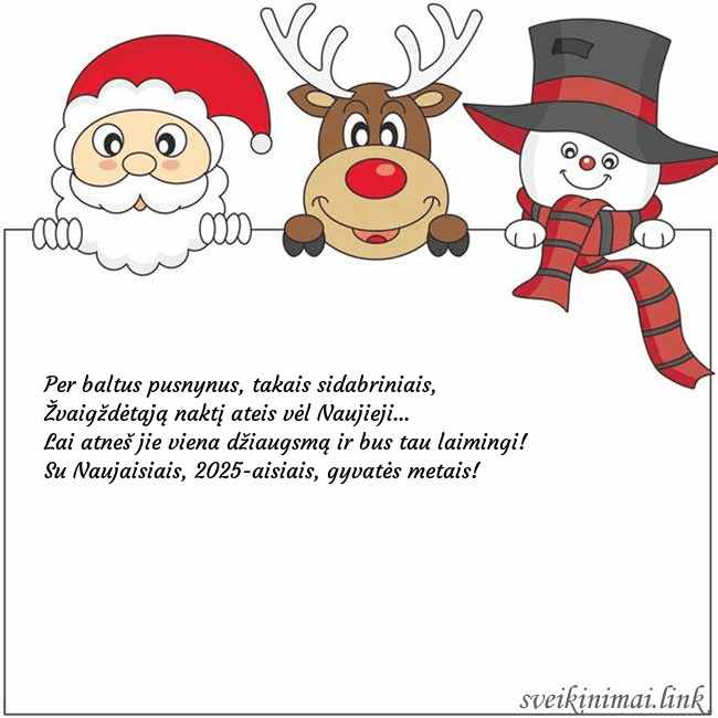 Atvirukas su kalėdų seneliu, elniu ir seniu besmegeniu Per baltus pusnynus, takais sidabriniais,
Žvaigžd Atvirukas su kalėdų seneliu, elniu ir seniu besmegeniu