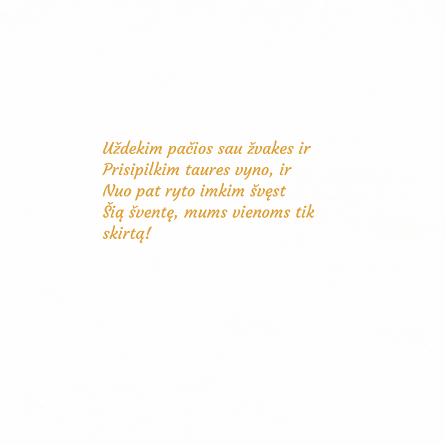 Atvirukas animuota auksinė širdis