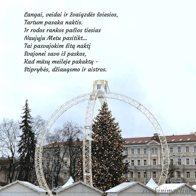 Kalėdos Vilniuje 2024 Langai, veidai ir žvaigzdės šviesios,
Tartum pasa Kalėdos Vilniuje 2024