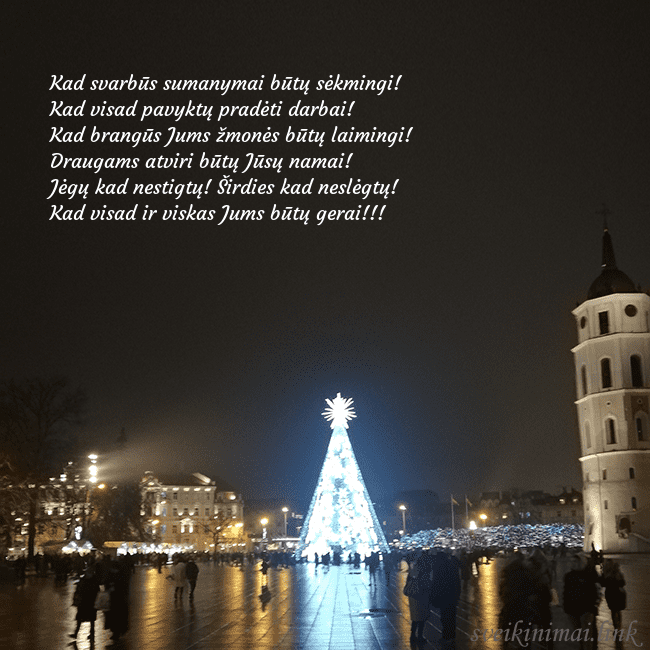 Atvirukas Kalėdos Vilniuje, Naujieji metai