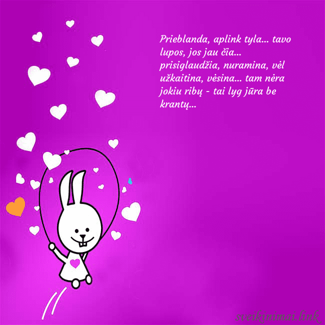 Atvirukas su smagiu zuikiu Prieblanda, aplink tyla... tavo lupos, jos jau čia Atvirukas su smagiu zuikiu