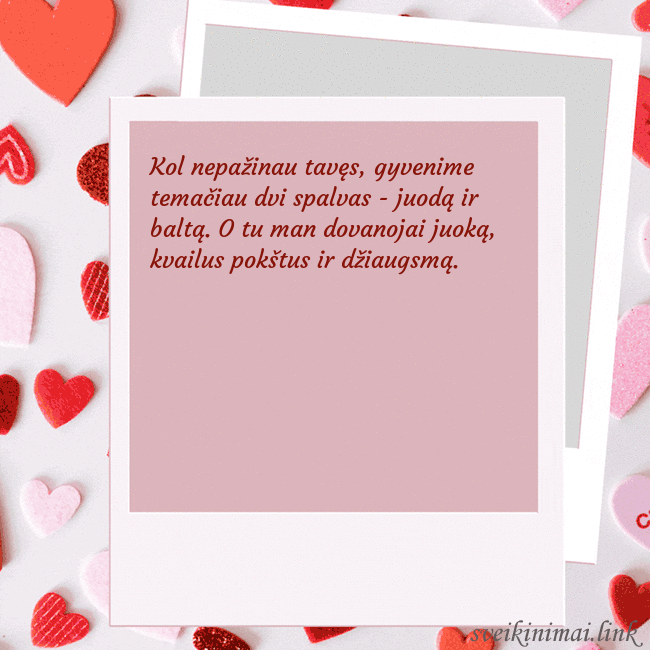 Valentino dienos animuotas atvirukas