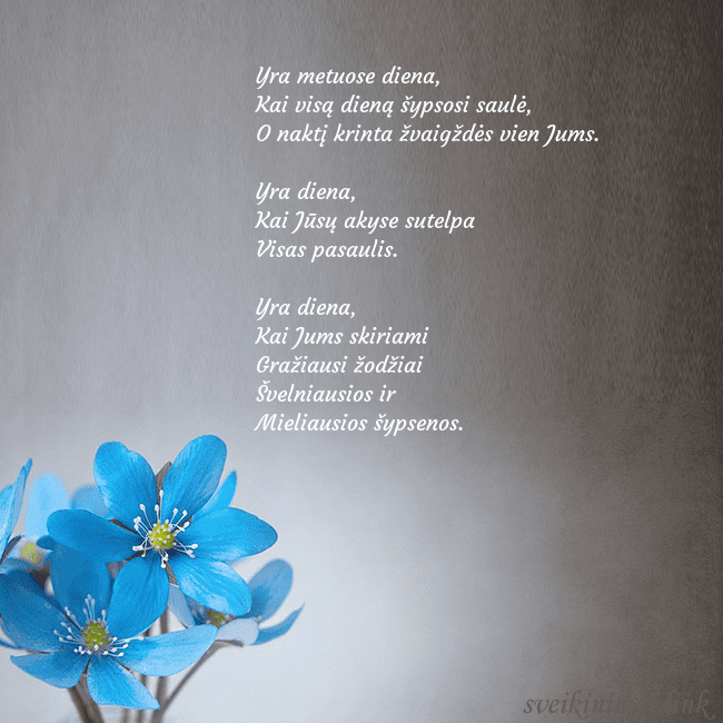 Atvirukas su žibuoklėmis