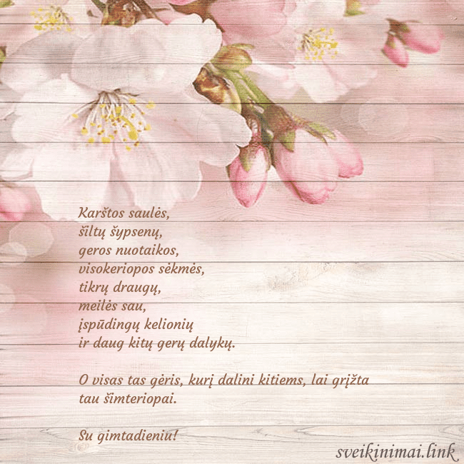 Atvirukas su obelų žiedais