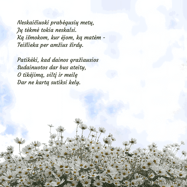 Atvirukas su ramunėmis