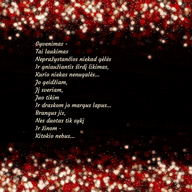Animuotas mirksintis atvirukas juodas-raudonas