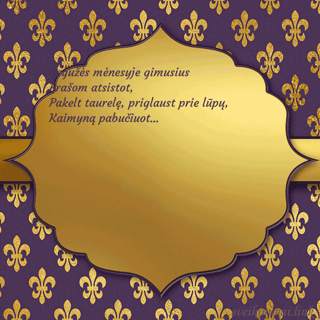 Solidus violetinis gimtadienio atvirukas Gegužės mėnesyje gimusius 
Prašom atsistot,
Pakelt Solidus violetinis gimtadienio atvirukas