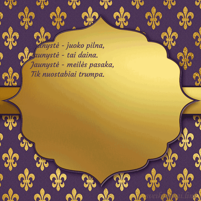 Solidus violetinis gimtadienio atvirukas