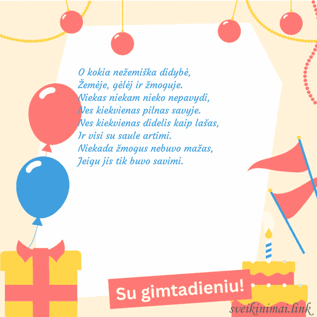 Animuotas gimtadienio atvirukas su tortu O kokia nežemiška didybė,
Žemėje, gėlėj ir žmoguje Animuotas gimtadienio atvirukas su tortu
