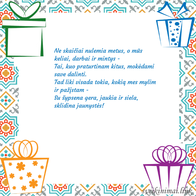 Šventinis atvirukas su dovanomis