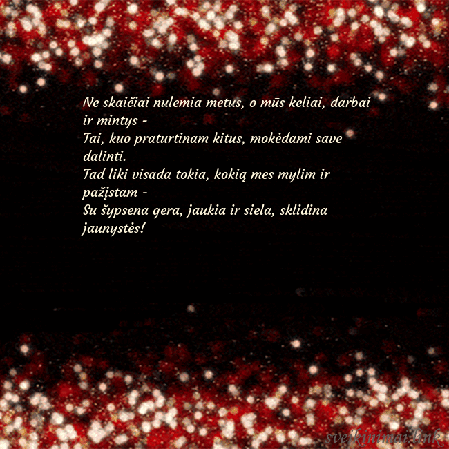 Animuotas mirksintis atvirukas juodas-raudonas