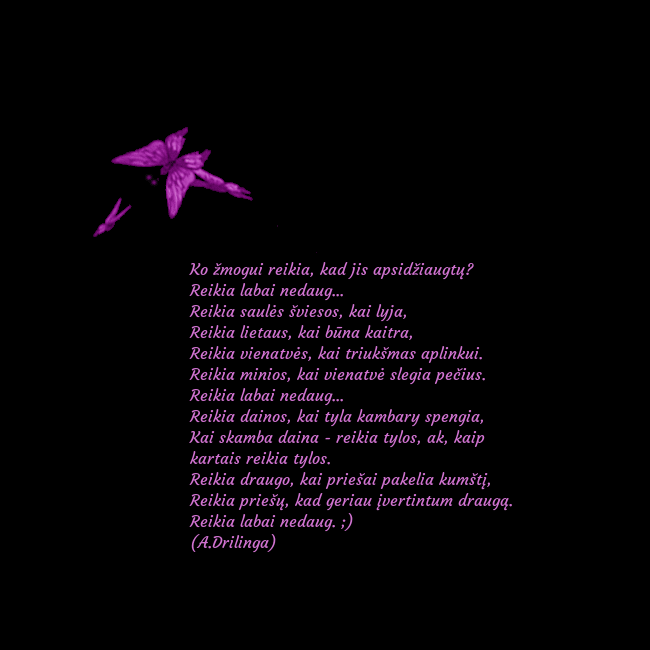 Gimtadienio atvirukas su skraidančiais drugeliais