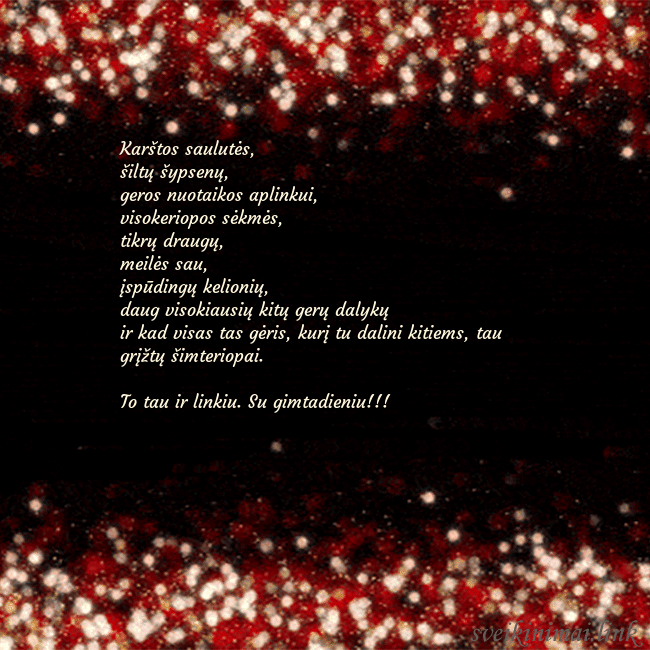 Animuotas mirksintis atvirukas juodas-raudonas