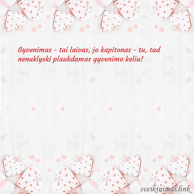Atvirukas su baltomis širdelėmis