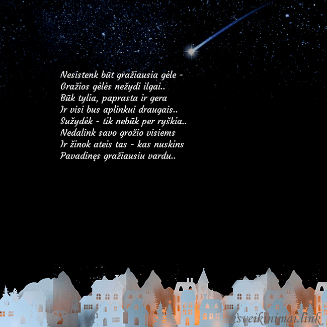 Atvirukas su meteoritu Nesistenk būt gražiausia gėle -
Gražios gėlės než Atvirukas su meteoritu