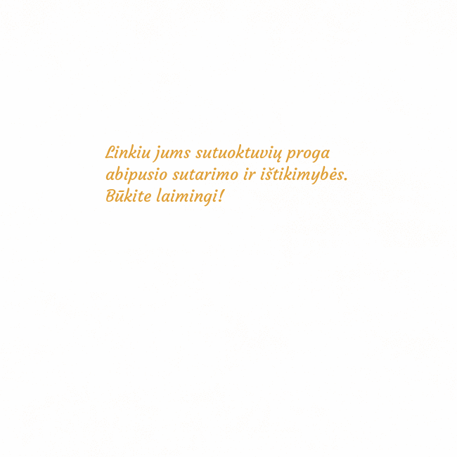 Atvirukas animuota auksinė širdis