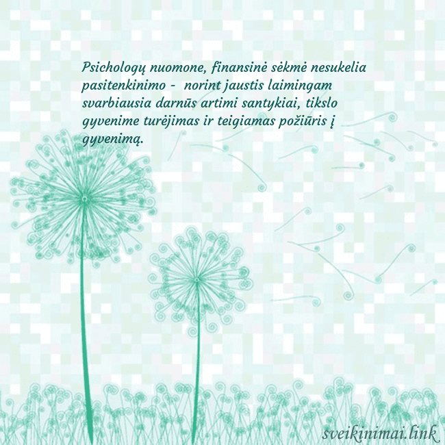 Atvirukas su pienės pūkais