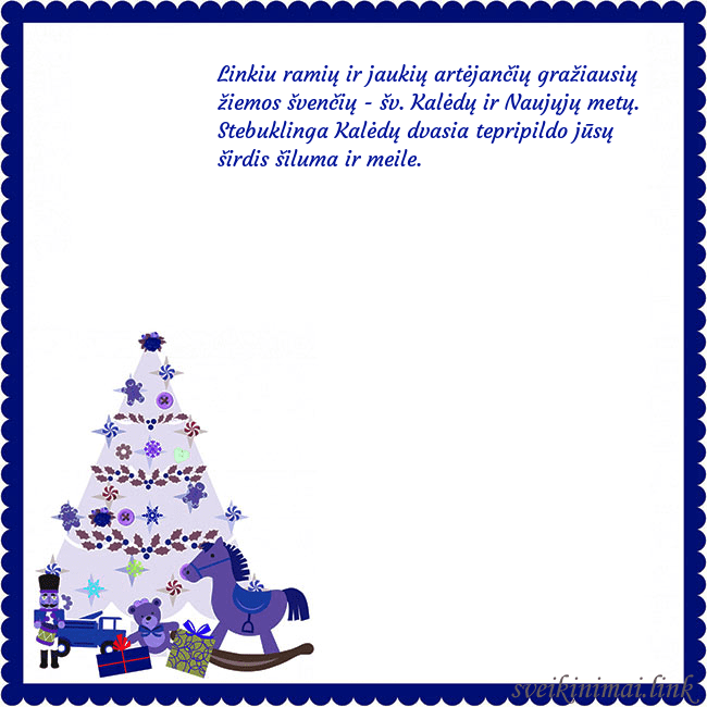 Atvirukas su eglute ir spragtuku