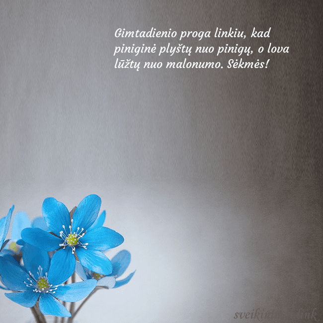 Atvirukas su žibuoklėmis