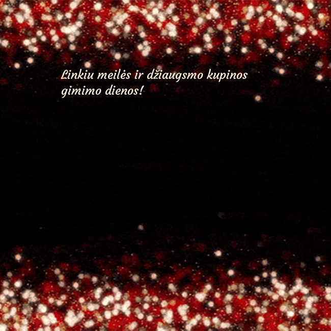 Animuotas mirksintis atvirukas juodas-raudonas