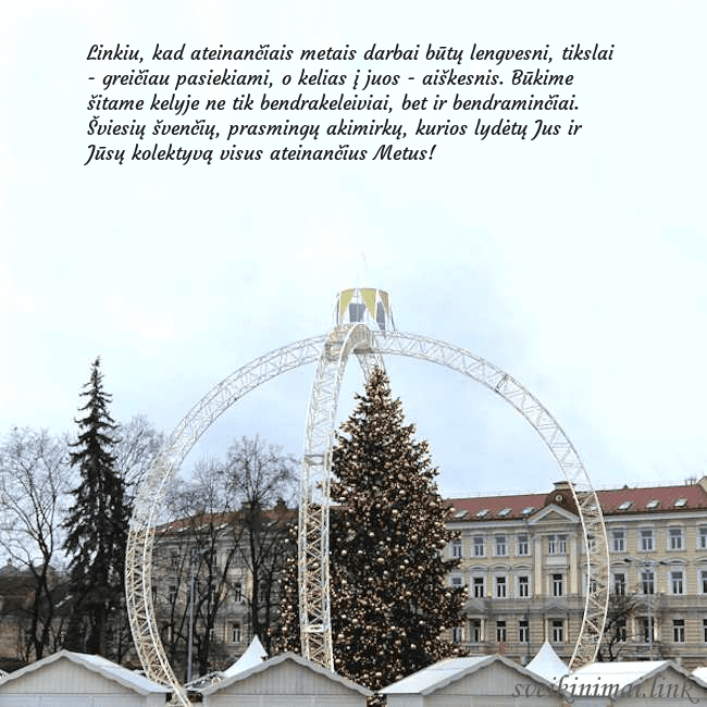 Kalėdos Vilniuje 2024 Linkiu, kad ateinančiais metais darbai būtų lengve Kalėdos Vilniuje 2024