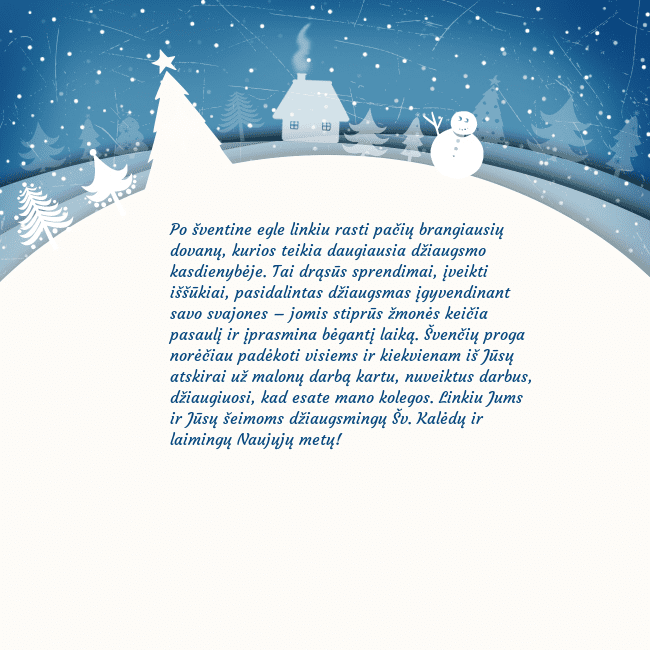 Atvirukas su baltu miestu