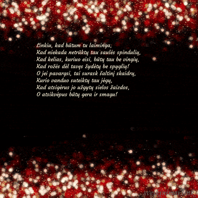 Animuotas mirksintis atvirukas juodas-raudonas