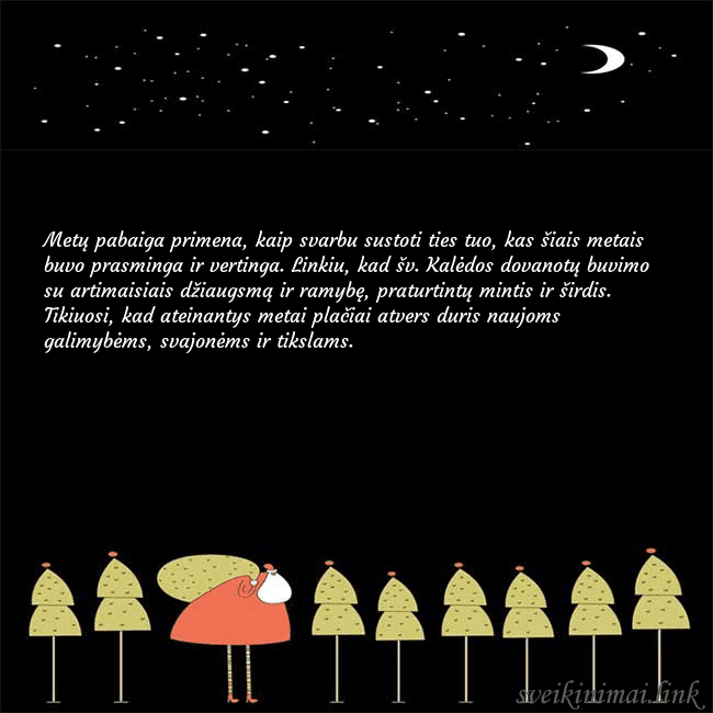 Atvirukas su storu seniu šalčiu