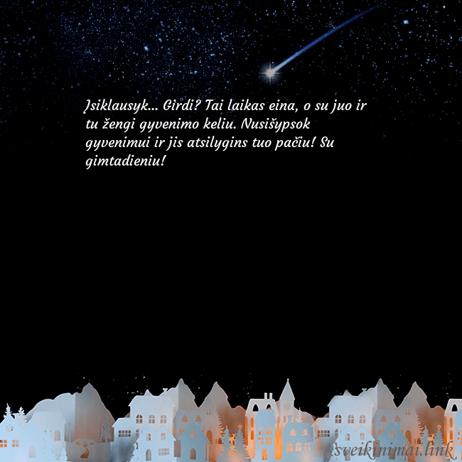 Atvirukas su meteoritu Įsiklausyk... Girdi? Tai laikas eina, o su juo ir Atvirukas su meteoritu