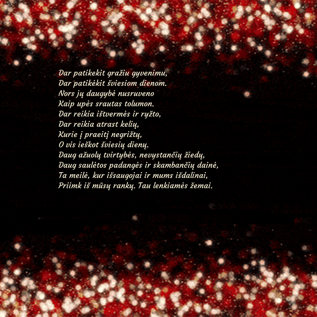 Animuotas mirksintis atvirukas juodas-raudonas