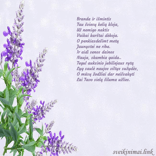 Gimtadienio atvirukas su lubinais