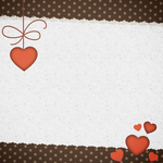 Valentino dienos atvirukai Atvirukas su širdelėmis