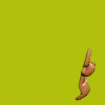 Atvirukai draugams Elektroninis animuotas atvirukas su šokančiu meduoliu