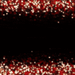 Gimtadienio atvirukai Animuotas mirksintis atvirukas juodas-raudonas