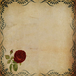 Gimtadienio atvirukai Vintažinis atvirukas su rože